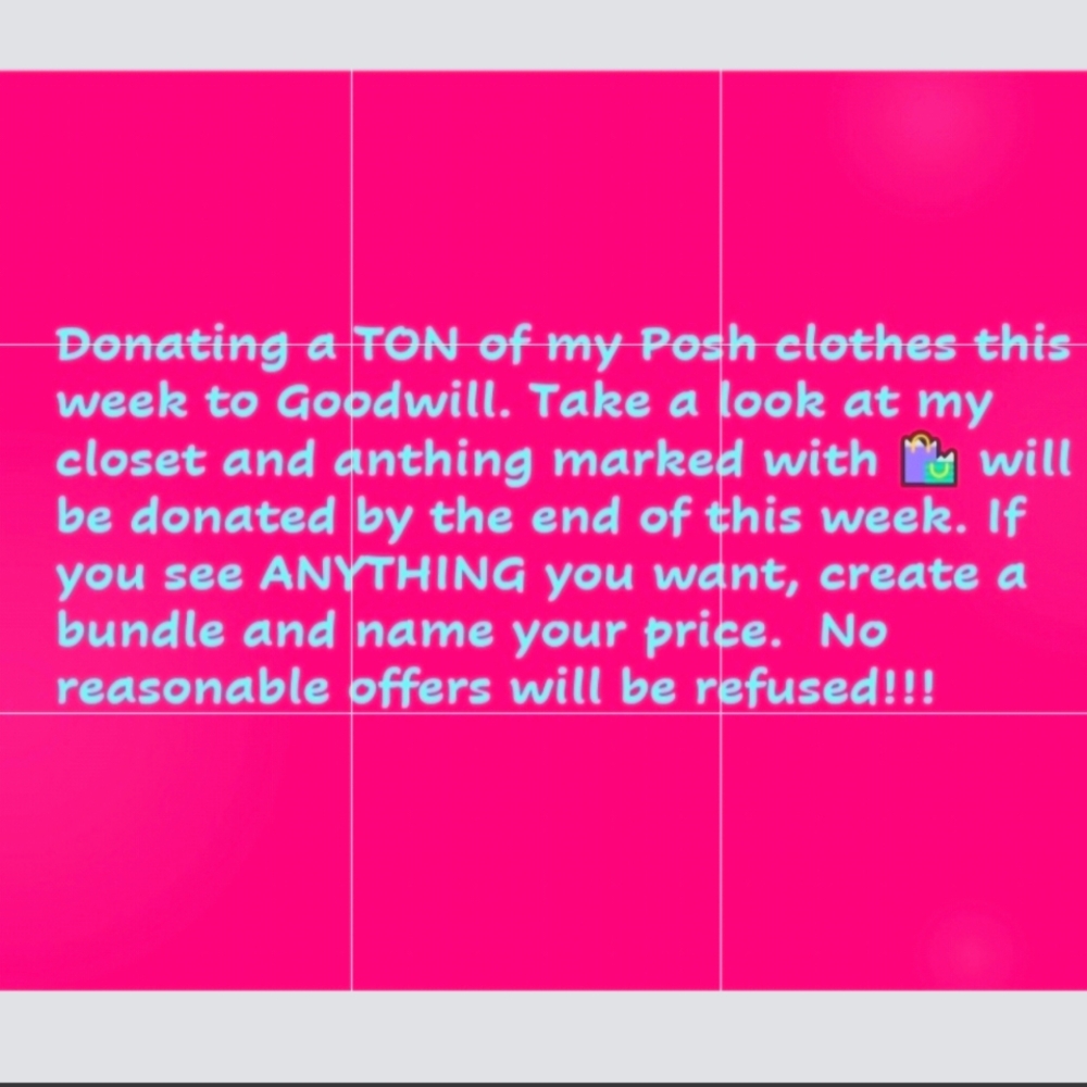 Closet Clearout! Donating tons this week - create